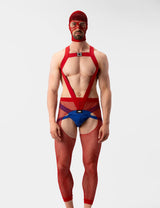 Barcode Berlin Fishnet Mask Sicily Red - FETCH