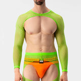 Barcode Berlin Fishnet Sleeves Poggio Neon Green