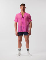 Barcode Berlin Lace Shirt Dusan Pink - FETCH