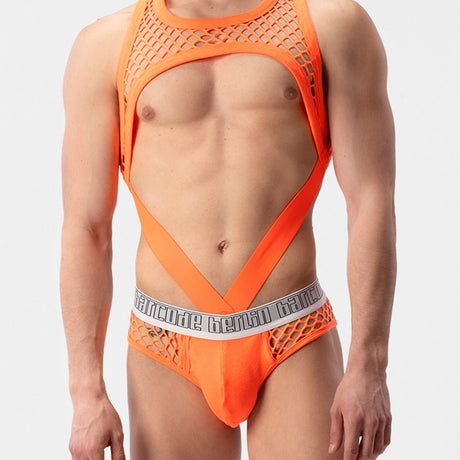 Barcode Berlin Mesh Brief Nursu White Neon Orange