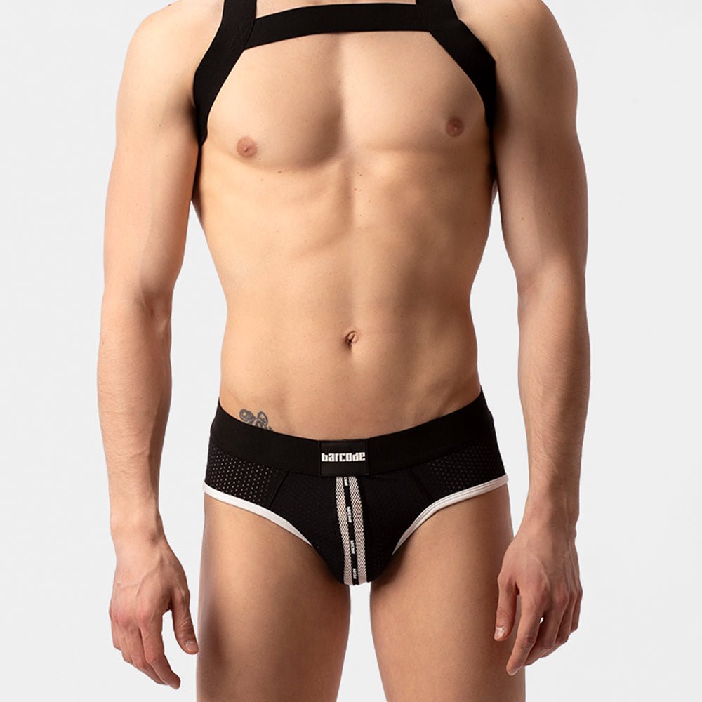 Barcode Berlin Mesh Brief Sicile Black White