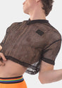 Barcode Berlin Mesh Crop Top Despino Black