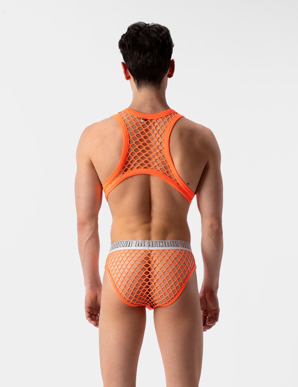 Barcode Berlin Mesh Harness Almas Neon Orange - FETCH