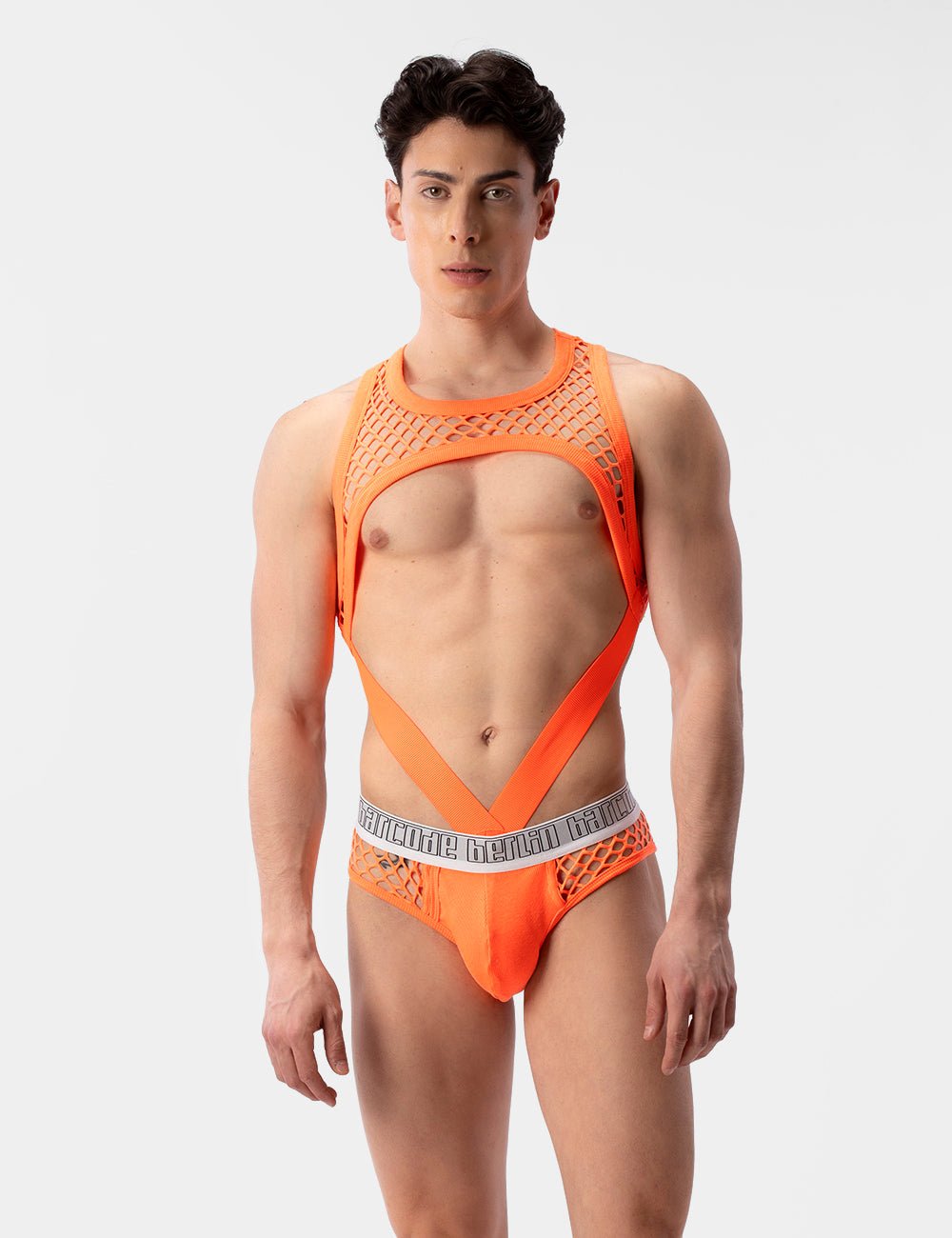 Barcode Berlin Mesh Harness Almas Neon Orange - FETCH