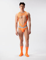 Barcode Berlin Mesh Harness Almas Neon Orange - FETCH