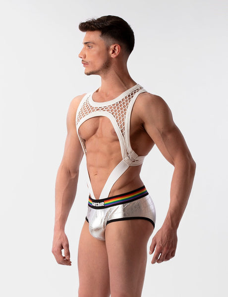 Barcode Berlin Mesh Harness Almas White - FETCH