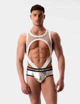 Barcode Berlin Mesh Harness Almas White - FETCH