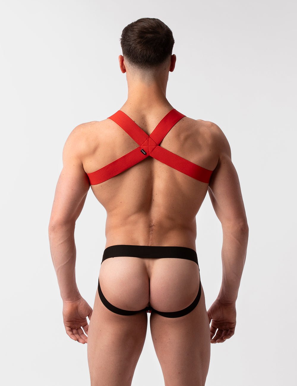 Barcode Berlin Mesh Jock Tel Black Red - FETCH