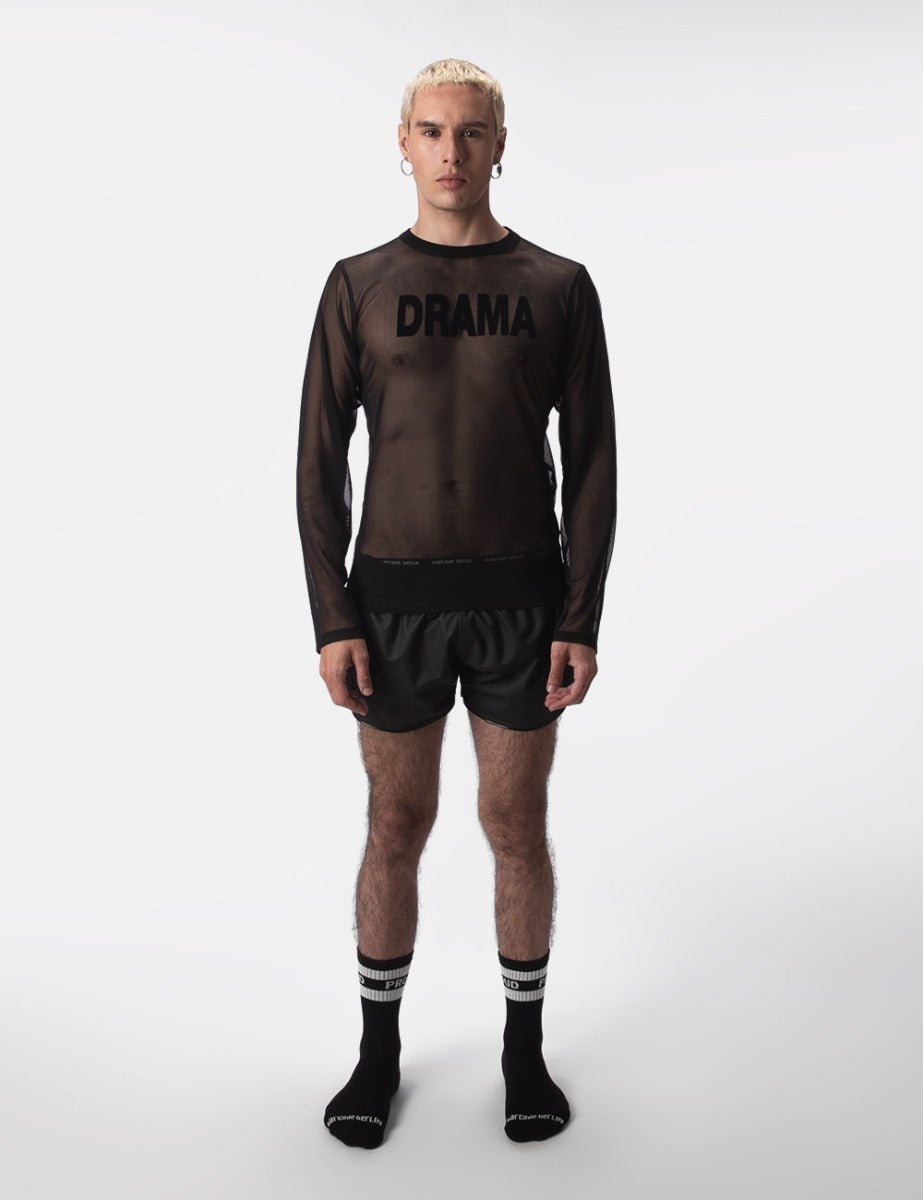 Barcode Berlin Mesh Long Sleeve Drama Black