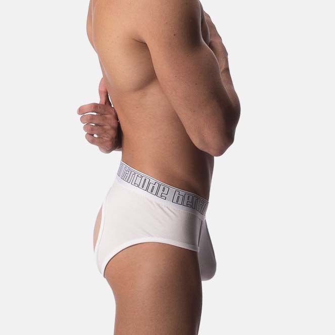 Barcode Berlin Modal Backless Brief Aoki White - FETCH