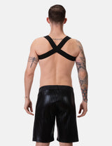 Barcode Berlin Pleated Short Rub Black - FETCH