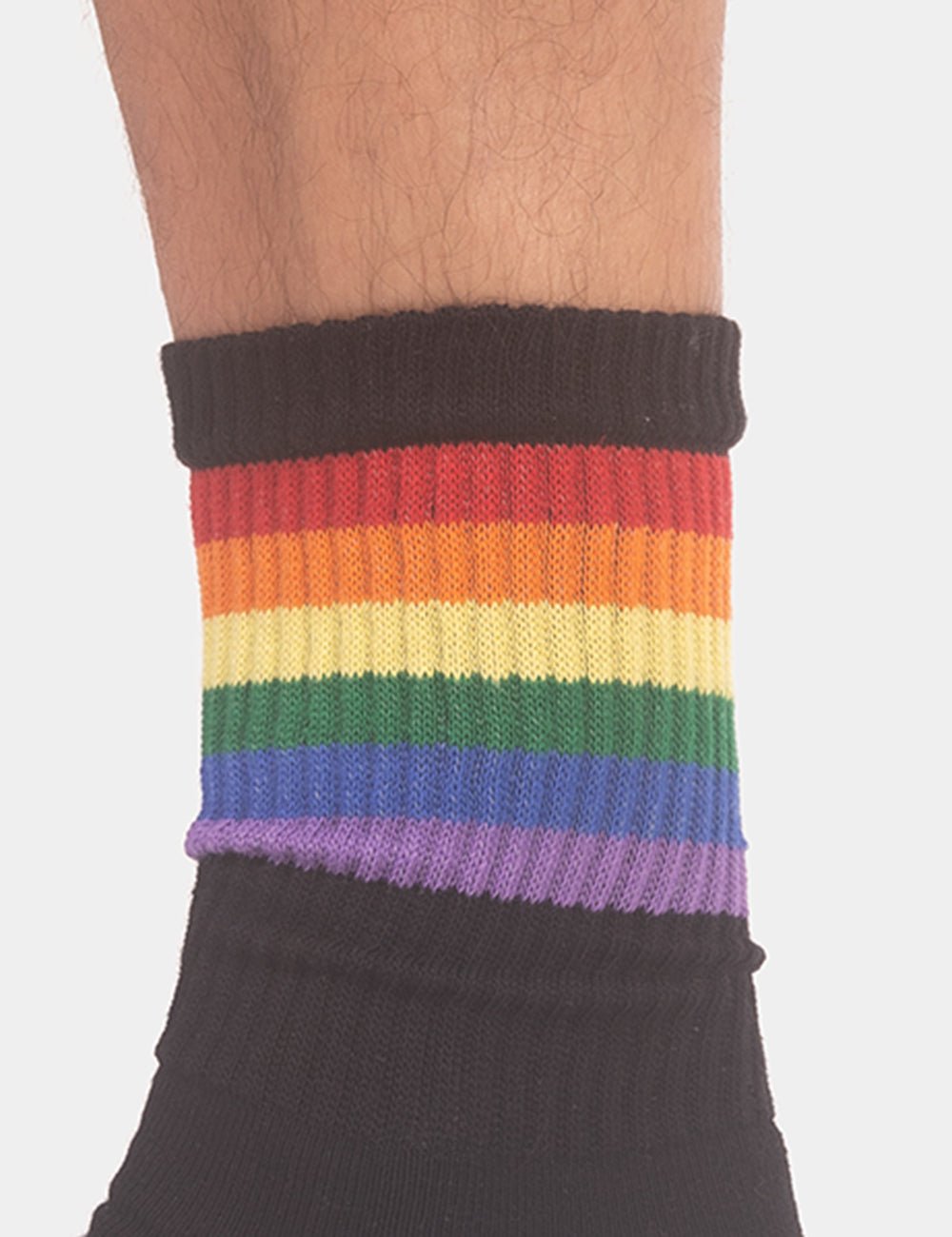 Barcode Berlin Pride Half Socks Black - FETCH