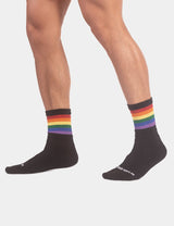 Barcode Berlin Pride Half Socks Black - FETCH