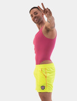 Barcode Berlin Short Luka Neon Green Neon Pink