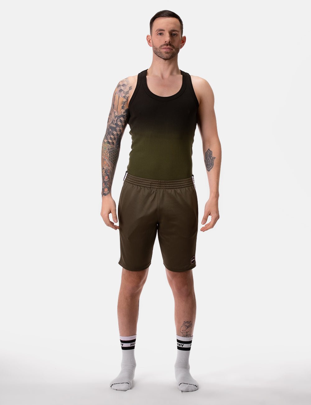 Barcode Berlin Short Tubor Army - FETCH