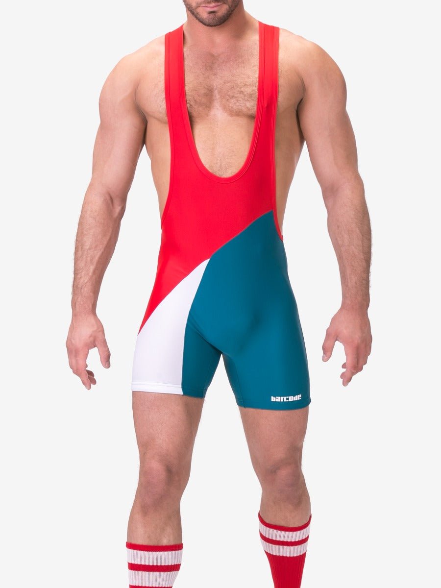 Barcode Berlin Singlet Luckenwalde Red White Petrol