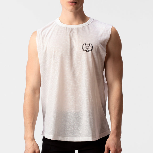 Barcode Berlin Tank Top Kamal White