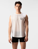 Barcode Berlin Tank Top Kamal White - FETCH