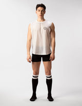 Barcode Berlin Tank Top Kamal White - FETCH