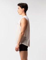 Barcode Berlin Tank Top Kamal White - FETCH