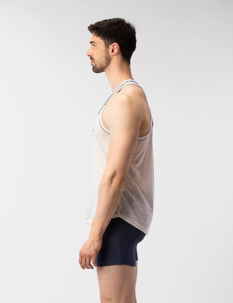 Barcode Berlin Tank Top Tirta White - FETCH