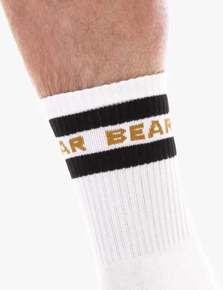 Barcode Berlin Fashion Half Socks Bear White Black