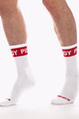 Barcode Berlin Fashion Half Socks Piggy White Red