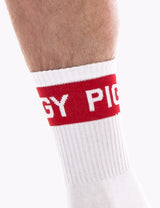 Barcode Berlin Fashion Half Socks Piggy White Red