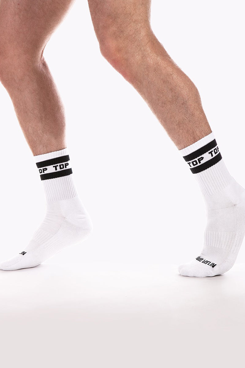 Barcode Berlin Fashion Half Socks Top White Black