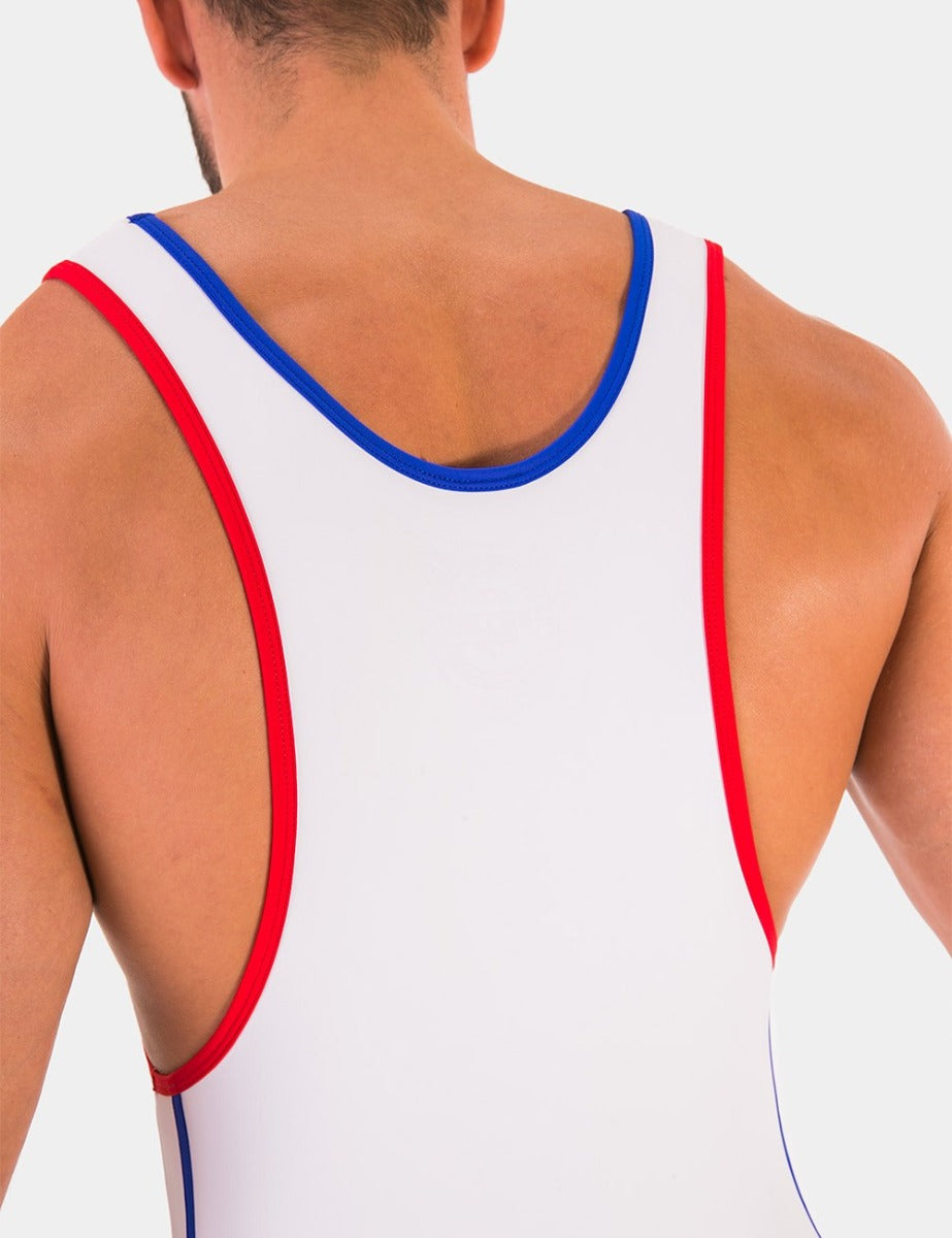 Barcode Berlin Singlet Allan White Red Royal