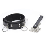 BASIXXX 3 Ring Slave Collar and Leash