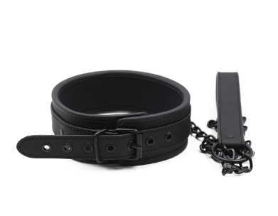 BASIXXX Collar and Leash Black