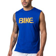 BIKE Sleeveless Logo T Shirt Royal Blue