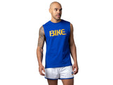 BIKE Sleeveless Logo T Shirt Royal Blue