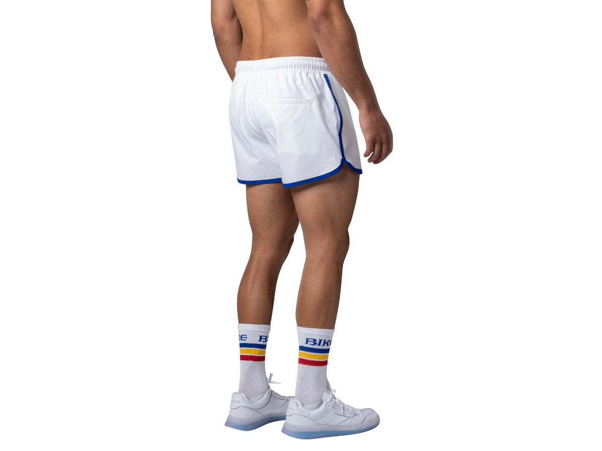 BIKE Track Short 4 Way Stretch White