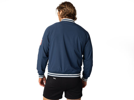 BIKE Varsity Bomber Jacket Navy