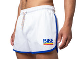 BIKE Track Short 4 Way Stretch White