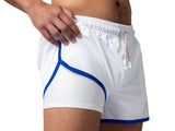 BIKE Track Short 4 Way Stretch White