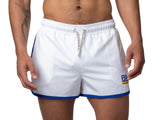 BIKE Track Short 4 Way Stretch White