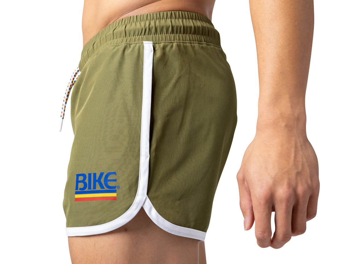 BIKE Track Short 4 Way Stretch Olive