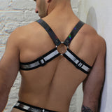 Breedwell Illuminator Bulldog Harness Black Holo