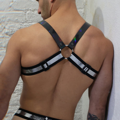 Breedwell Illuminator Bulldog Harness Black Holo
