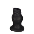 PLUG IT Pig Hole Hollow Silicone Fuck Plug Black Medium