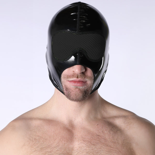 Cellblock 13 Black Chrome Mesh Eye Hood Black