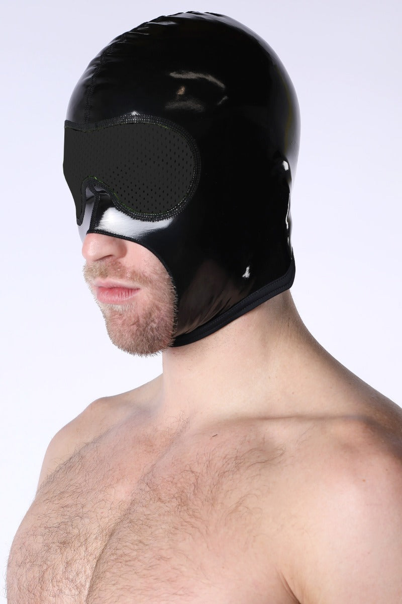 Cellblock 13 Black Chrome Mesh Eye Hood Black