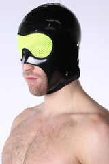 Cellblock 13 Black Chrome Mesh Eye Hood Black Yellow