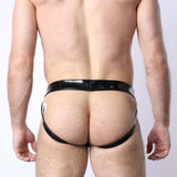 Cellblock 13 Black Chrome Jockstrap Black Blue