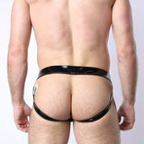 Cellblock 13 Black Chrome Jockstrap Black Red