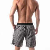 Leader Globetrotter Check Shorts Black