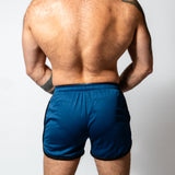 PWR Pup Mesh Paw Print Short Navy Black